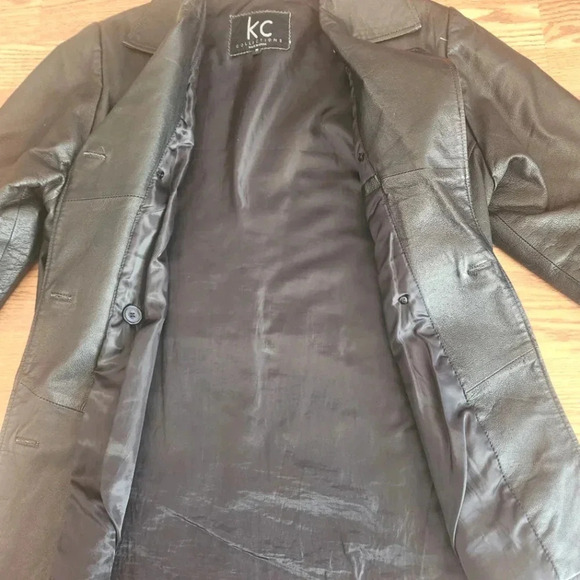 EUC KC Collections Leather Jacket, Size M - Picture 4 of 14